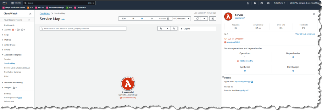 使用 Application Signals 追蹤 AWS Lambda 無伺服器應用的性能