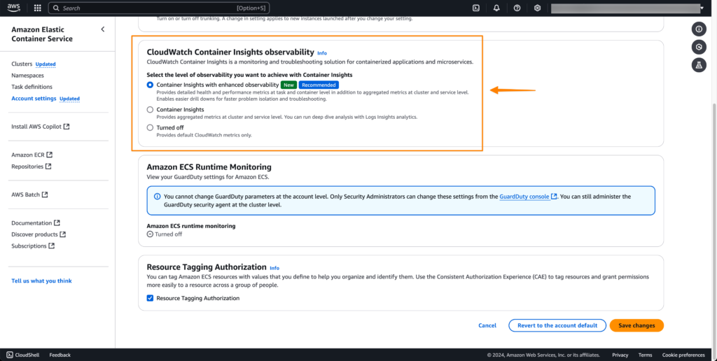 Amazon ECS 現已推出增強型容器觀察功能