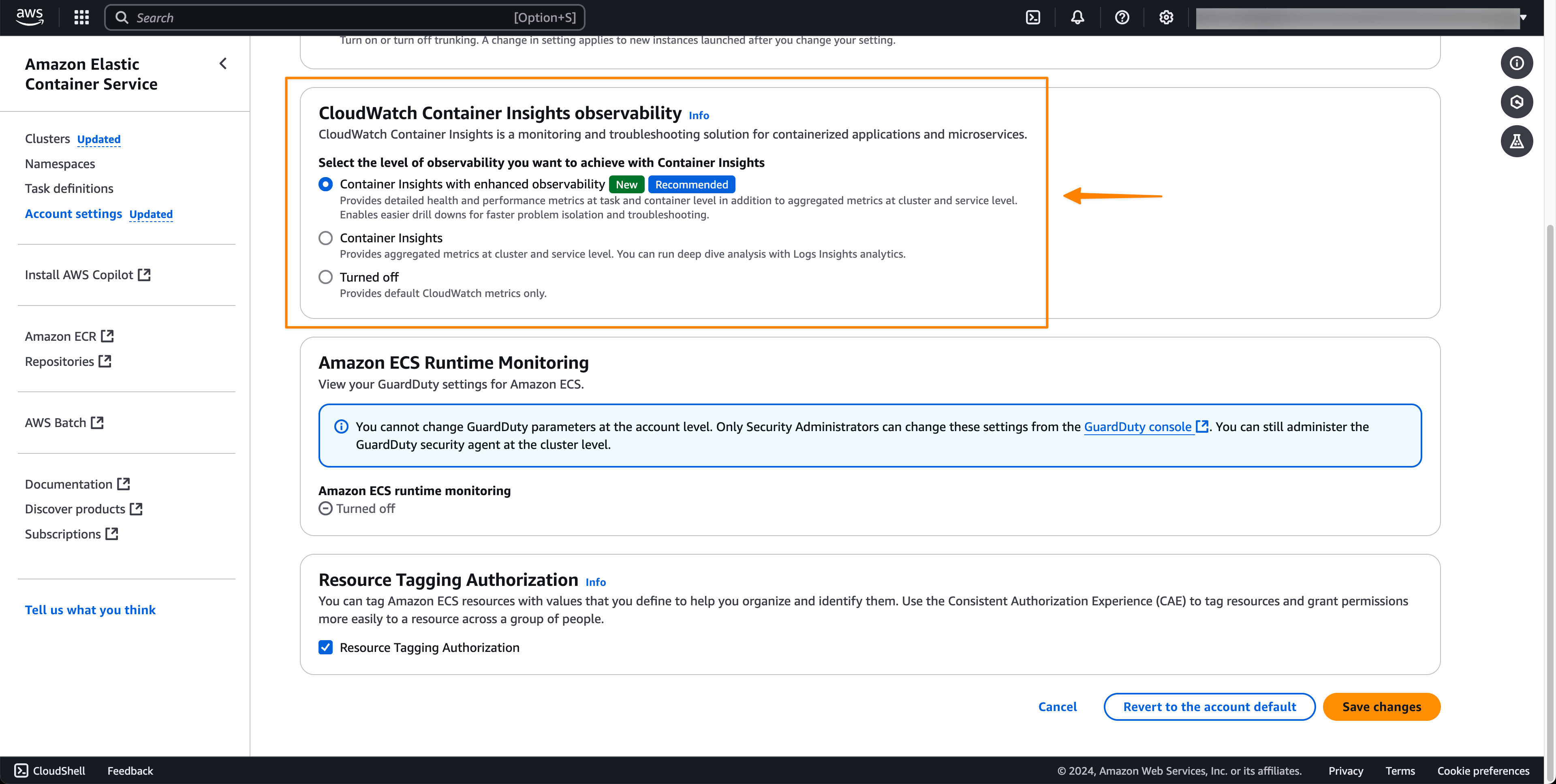 Amazon ECS 現已推出增強型容器觀察功能